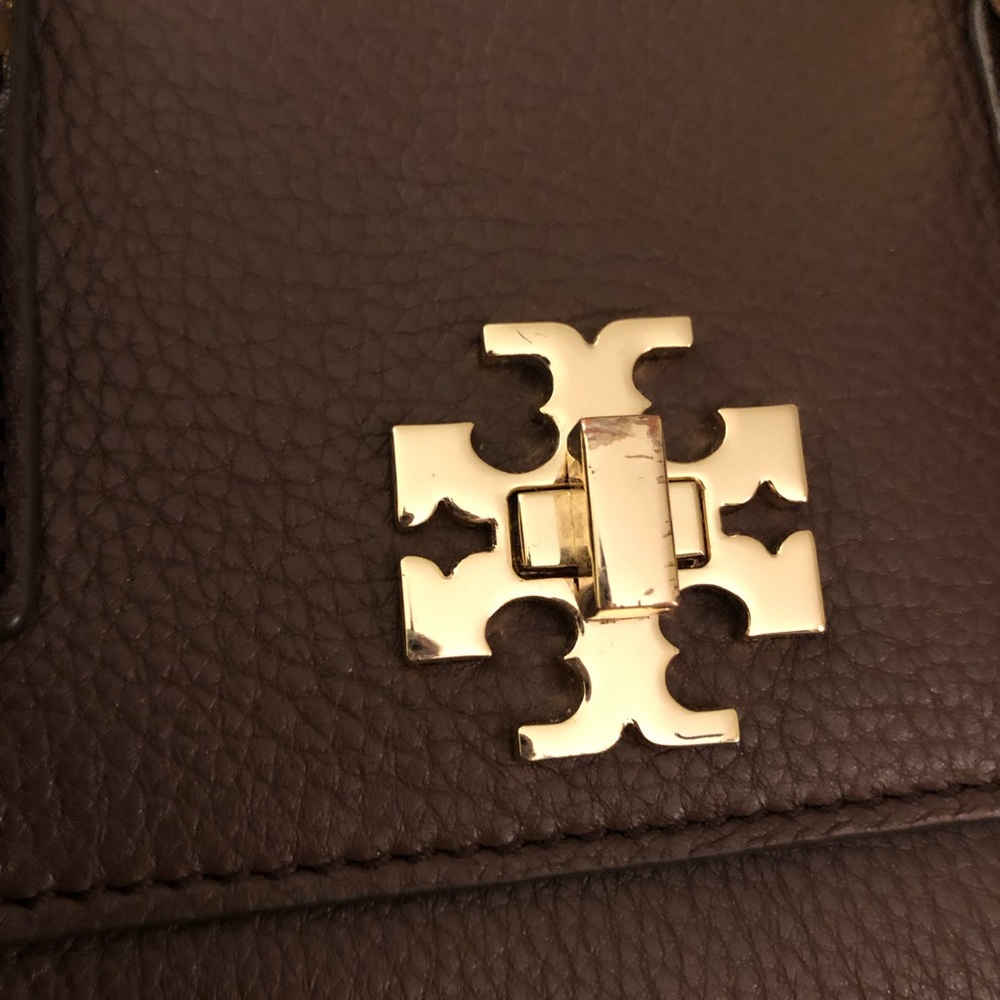 Pre-Owned Tory Burch Small Taupe Carryall - Picture 3 of 5